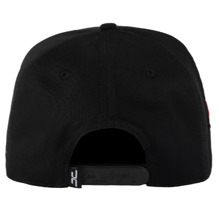 JC HATS "DOUBLE CURVE BLACK"