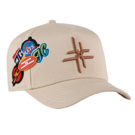 JC HATS "DOUBLE CURVE BEIGE"