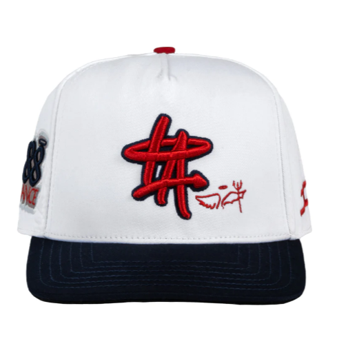 JC HATS "LA BALANCE WHITE RED"