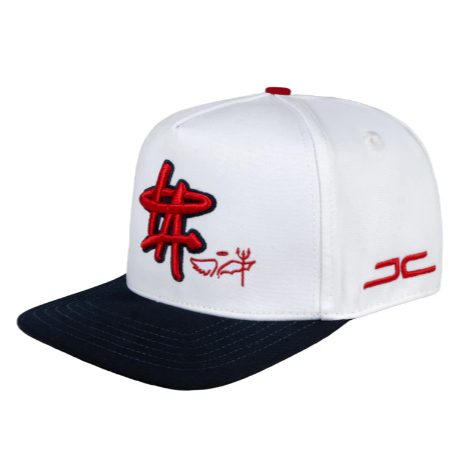 JC HATS "LA BALANCE WHITE RED"