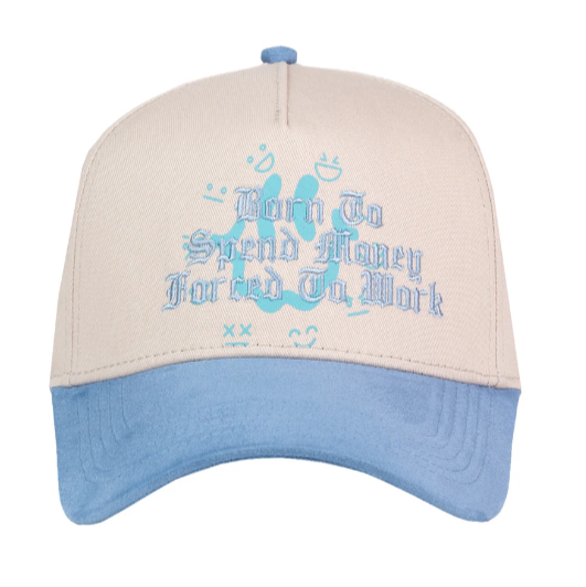 JC HATS "SPEND MONEY GRAY BLUE"